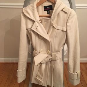 Miss Sixty Cream Colored Wool Coat